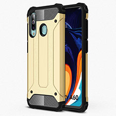 Funda Silicona Ultrafina Goma 360 Grados Carcasa S01 para Samsung Galaxy A60 Oro