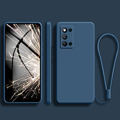 Funda Silicona Ultrafina Goma 360 Grados Carcasa S01 para Samsung Galaxy F52 5G Azul