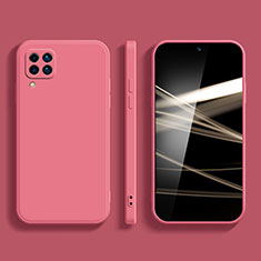 Funda Silicona Ultrafina Goma 360 Grados Carcasa S01 para Samsung Galaxy F62 5G Rosa Roja