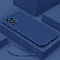 Funda Silicona Ultrafina Goma 360 Grados Carcasa S01 para Samsung Galaxy M32 5G Azul