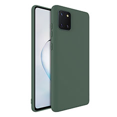 Funda Silicona Ultrafina Goma 360 Grados Carcasa S01 para Samsung Galaxy Note 10 Lite Verde