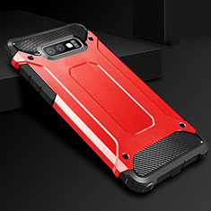 Funda Silicona Ultrafina Goma 360 Grados Carcasa S01 para Samsung Galaxy S10e Rojo