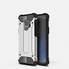 Funda Silicona Ultrafina Goma 360 Grados Carcasa S01 para Samsung Galaxy S9 Plata