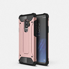 Funda Silicona Ultrafina Goma 360 Grados Carcasa S01 para Samsung Galaxy S9 Plus Oro Rosa