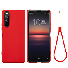 Funda Silicona Ultrafina Goma 360 Grados Carcasa S01 para Sony Xperia 10 V Rojo
