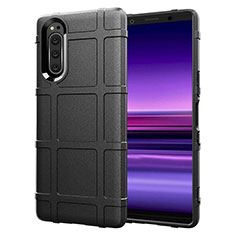 Funda Silicona Ultrafina Goma 360 Grados Carcasa S01 para Sony Xperia 5 Negro