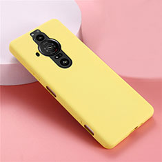 Funda Silicona Ultrafina Goma 360 Grados Carcasa S01 para Sony Xperia PRO-I Amarillo