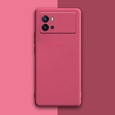 Funda Silicona Ultrafina Goma 360 Grados Carcasa S01 para Vivo iQOO 9 Pro 5G Rojo