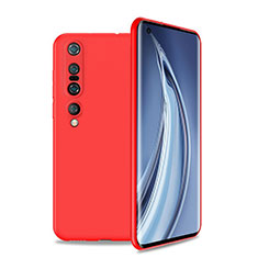 Funda Silicona Ultrafina Goma 360 Grados Carcasa S01 para Xiaomi Mi 10 Pro Rojo
