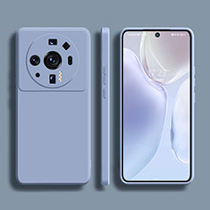 Funda Silicona Ultrafina Goma 360 Grados Carcasa S01 para Xiaomi Mi 12 Ultra 5G Gris Lavanda