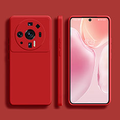 Funda Silicona Ultrafina Goma 360 Grados Carcasa S01 para Xiaomi Mi 12 Ultra 5G Rojo