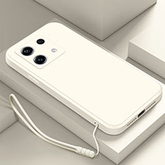 Funda Silicona Ultrafina Goma 360 Grados Carcasa S01 para Xiaomi Redmi Note 13 5G Blanco