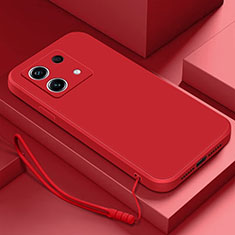 Funda Silicona Ultrafina Goma 360 Grados Carcasa S01 para Xiaomi Redmi Note 13 5G Rojo