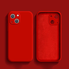 Funda Silicona Ultrafina Goma 360 Grados Carcasa S02 para Apple iPhone 13 Mini Rojo