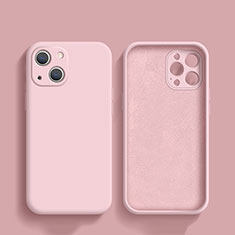 Funda Silicona Ultrafina Goma 360 Grados Carcasa S02 para Apple iPhone 13 Mini Rosa