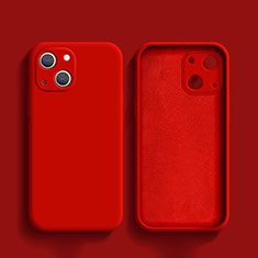 Funda Silicona Ultrafina Goma 360 Grados Carcasa S02 para Apple iPhone 14 Plus Rojo