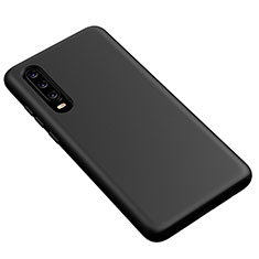 Funda Silicona Ultrafina Goma 360 Grados Carcasa S02 para Huawei P30 Negro