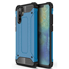 Funda Silicona Ultrafina Goma 360 Grados Carcasa S02 para Huawei P30 Pro New Edition Azul