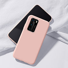 Funda Silicona Ultrafina Goma 360 Grados Carcasa S02 para Huawei P40 Rosa