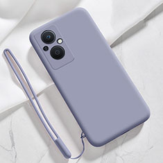 Funda Silicona Ultrafina Goma 360 Grados Carcasa S02 para Oppo Reno7 Z 5G Gris Lavanda