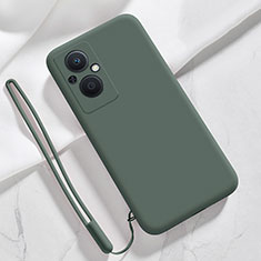 Funda Silicona Ultrafina Goma 360 Grados Carcasa S02 para Oppo Reno7 Z 5G Verde Noche