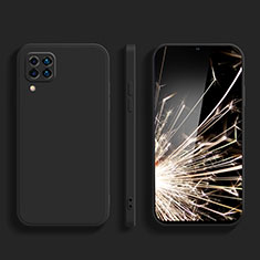 Funda Silicona Ultrafina Goma 360 Grados Carcasa S02 para Samsung Galaxy A12 Nacho Negro
