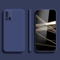 Funda Silicona Ultrafina Goma 360 Grados Carcasa S02 para Samsung Galaxy A51 5G Azul