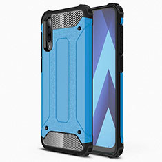 Funda Silicona Ultrafina Goma 360 Grados Carcasa S02 para Samsung Galaxy A90 5G Azul Cielo