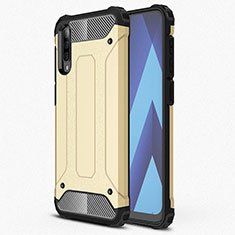 Funda Silicona Ultrafina Goma 360 Grados Carcasa S02 para Samsung Galaxy A90 5G Oro