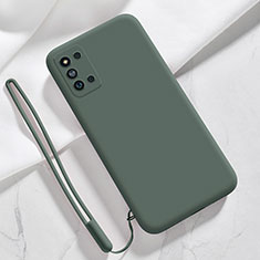 Funda Silicona Ultrafina Goma 360 Grados Carcasa S02 para Samsung Galaxy F52 5G Verde Noche