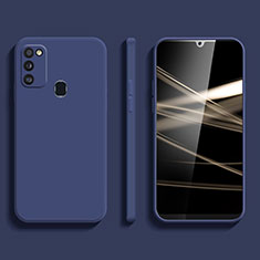 Funda Silicona Ultrafina Goma 360 Grados Carcasa S02 para Samsung Galaxy M21 Azul