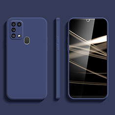 Funda Silicona Ultrafina Goma 360 Grados Carcasa S02 para Samsung Galaxy M31 Prime Edition Azul