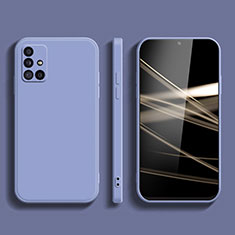 Funda Silicona Ultrafina Goma 360 Grados Carcasa S02 para Samsung Galaxy M40S Gris Lavanda
