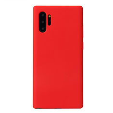 Funda Silicona Ultrafina Goma 360 Grados Carcasa S02 para Samsung Galaxy Note 10 Plus 5G Rojo