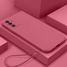 Funda Silicona Ultrafina Goma 360 Grados Carcasa S02 para Samsung Galaxy Quantum2 5G Rosa Roja