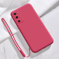 Funda Silicona Ultrafina Goma 360 Grados Carcasa S02 para Samsung Galaxy S20 Lite 5G Rojo