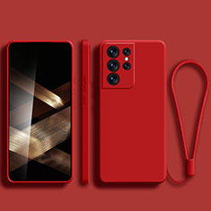 Funda Silicona Ultrafina Goma 360 Grados Carcasa S02 para Samsung Galaxy S24 Ultra 5G Rojo