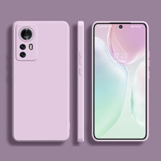 Funda Silicona Ultrafina Goma 360 Grados Carcasa S02 para Xiaomi Mi 12 Pro 5G Purpura Claro