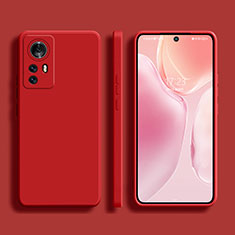 Funda Silicona Ultrafina Goma 360 Grados Carcasa S02 para Xiaomi Mi 12S 5G Rojo