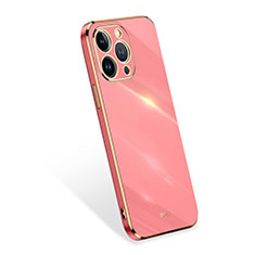 Funda Silicona Ultrafina Goma 360 Grados Carcasa S03 para Apple iPhone 13 Pro Rosa