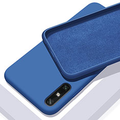 Funda Silicona Ultrafina Goma 360 Grados Carcasa S03 para Huawei Enjoy 10e Azul