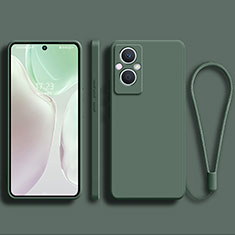 Funda Silicona Ultrafina Goma 360 Grados Carcasa S03 para Oppo F21s Pro 5G Verde Noche