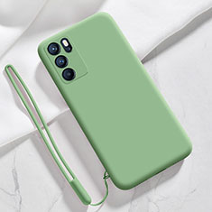 Funda Silicona Ultrafina Goma 360 Grados Carcasa S03 para Oppo Reno6 Pro 5G India Menta Verde