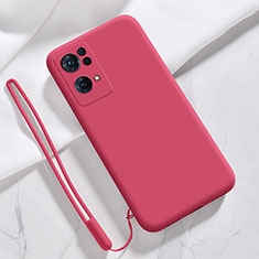 Funda Silicona Ultrafina Goma 360 Grados Carcasa S03 para Oppo Reno7 Pro 5G Rojo