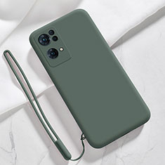 Funda Silicona Ultrafina Goma 360 Grados Carcasa S03 para Oppo Reno7 Pro 5G Verde Noche