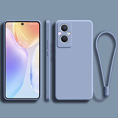 Funda Silicona Ultrafina Goma 360 Grados Carcasa S03 para Oppo Reno8 Z 5G Gris Lavanda