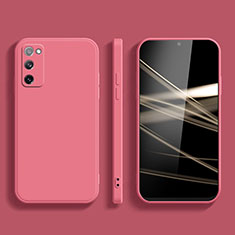 Funda Silicona Ultrafina Goma 360 Grados Carcasa S03 para Samsung Galaxy S20 FE 4G Rosa Roja
