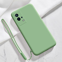 Funda Silicona Ultrafina Goma 360 Grados Carcasa S03 para Vivo iQOO 8 Pro 5G Menta Verde