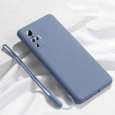 Funda Silicona Ultrafina Goma 360 Grados Carcasa S03 para Vivo X50 Pro 5G Gris