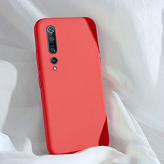 Funda Silicona Ultrafina Goma 360 Grados Carcasa S03 para Xiaomi Mi 10 Pro Rojo